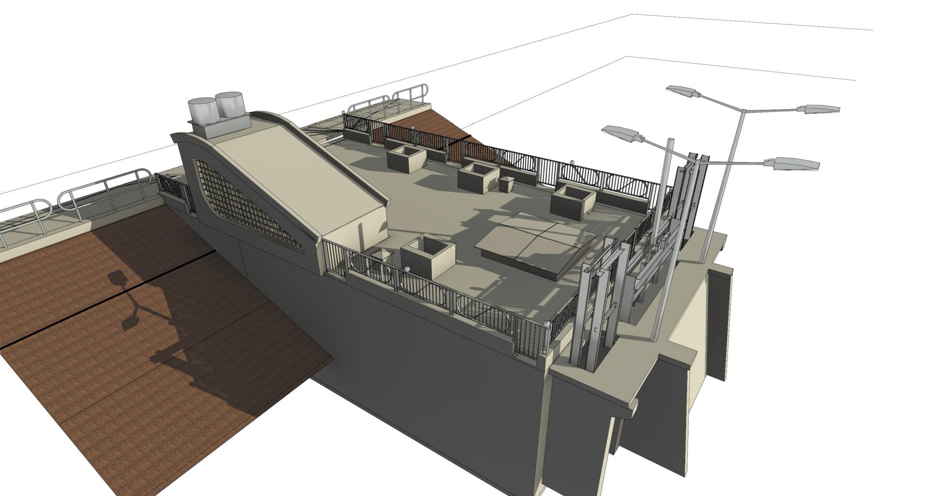 skanowanie 3d zapory - model małej elektrowni wodnej wraz z infrastrukturą